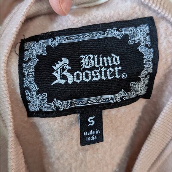 Blind Rooster Blush Pink Cherry Blossom Long Sleeve Pullover Sweatshirt Small - Picture 5 of 8